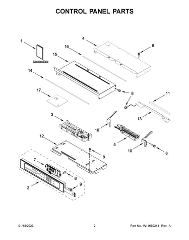 Control panel parts
