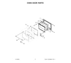 Maytag MEW9527FZ21 oven door parts diagram