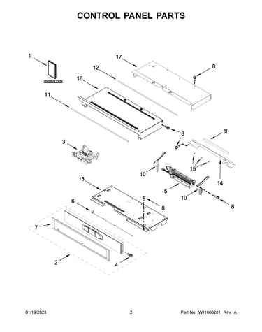 Control panel parts