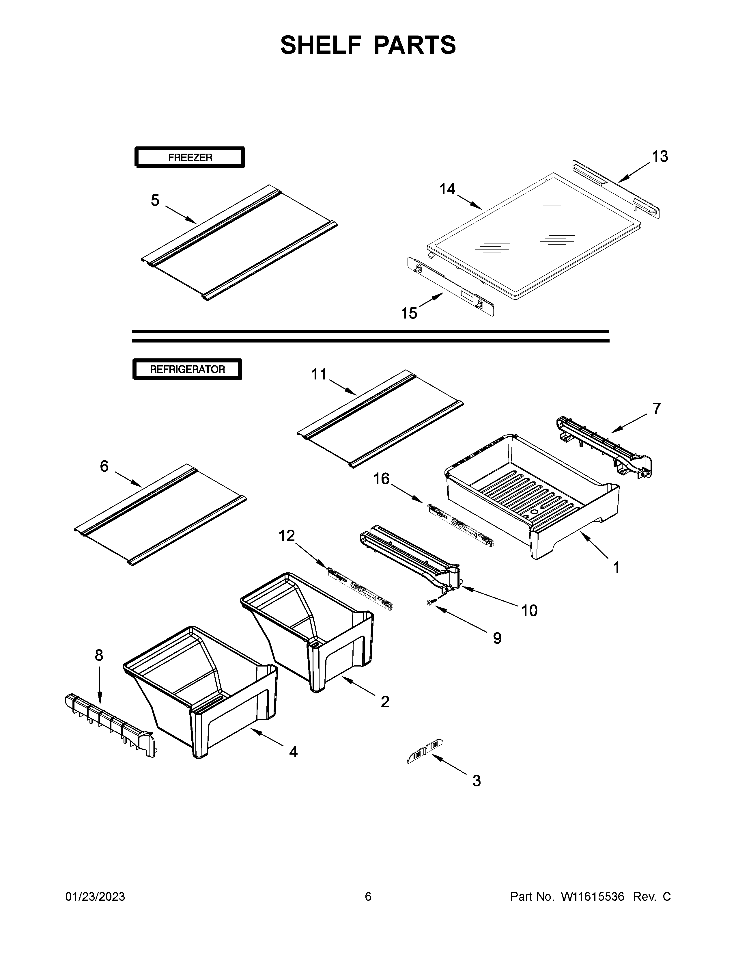 SHELF PARTS