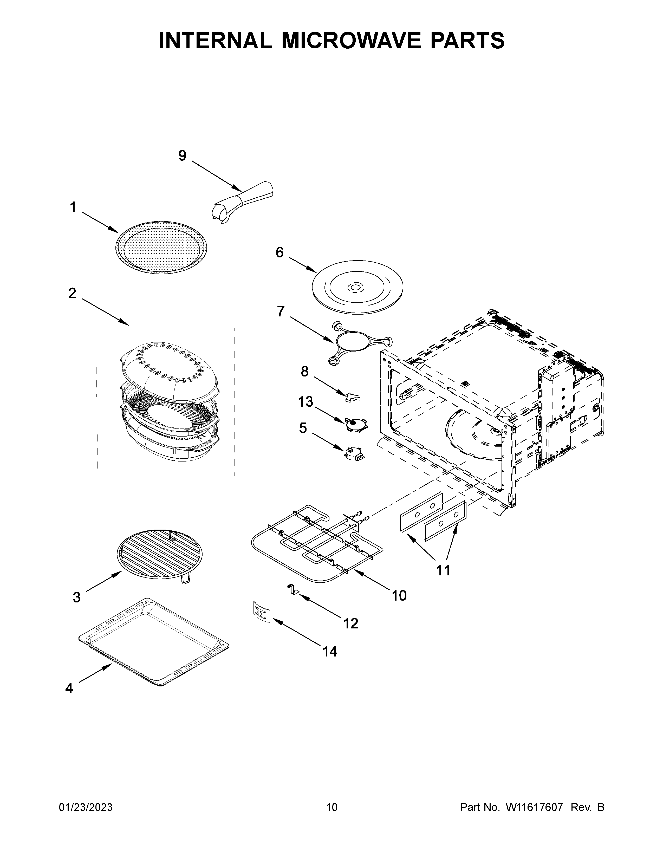 INTERNAL MICROWAVE PARTS