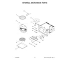KitchenAid KMBP107EBS20 internal microwave parts diagram