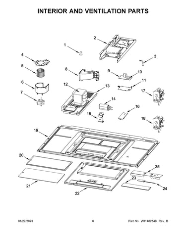 Interior and ventilation parts
