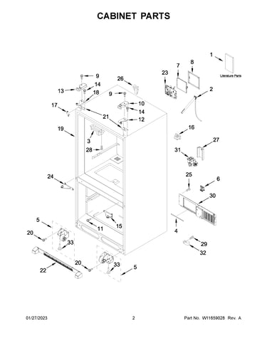 Cabinet parts