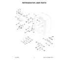 KitchenAid KRFC300EBS07 refrigerator liner parts diagram