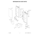KitchenAid KRFC300EBS07 refrigerator door parts diagram