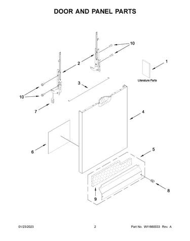 Door and panel parts
