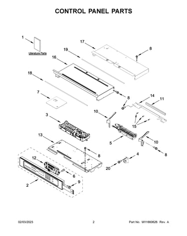 Control panel parts
