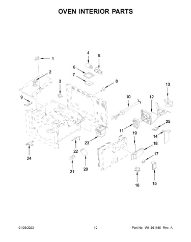 Oven interior parts