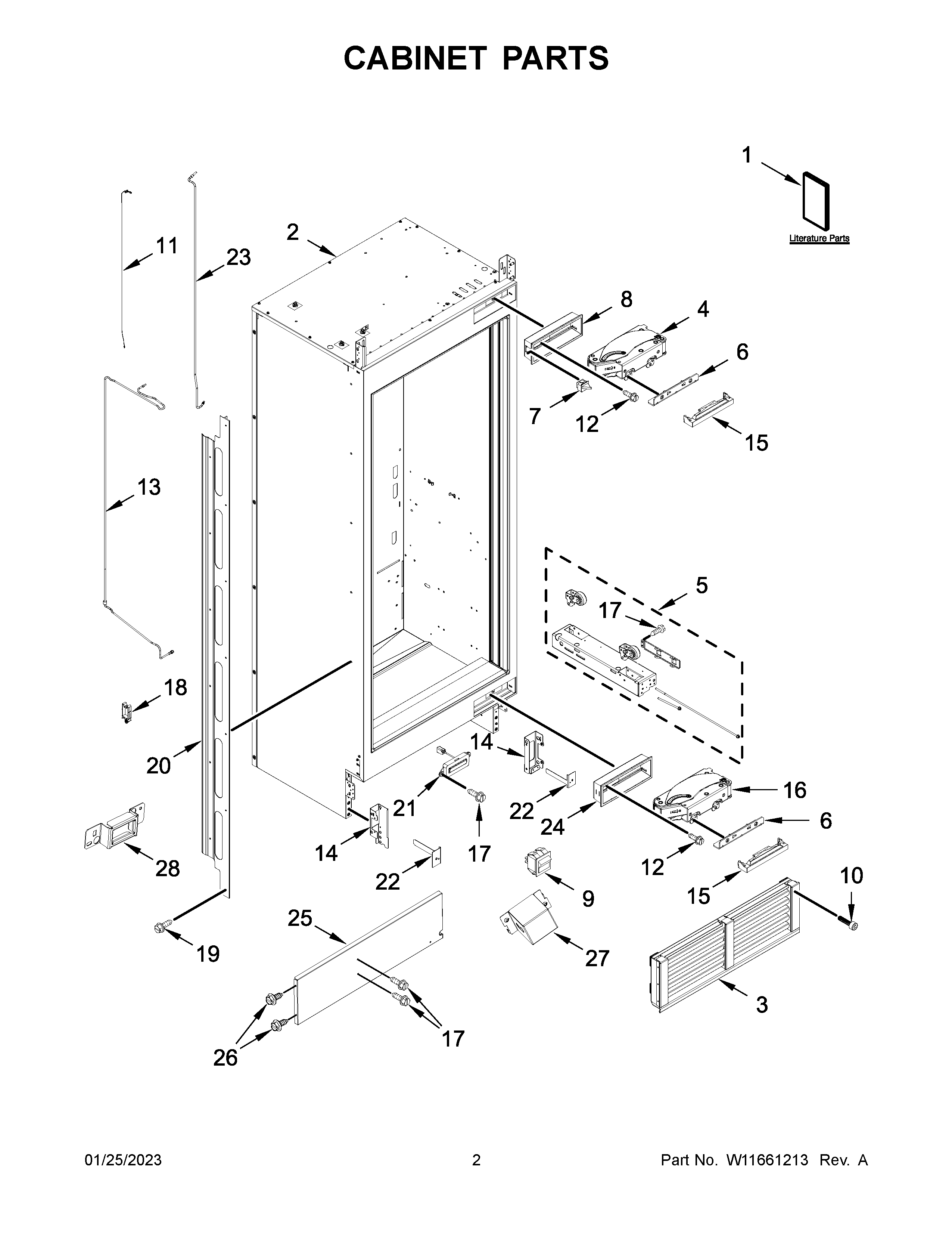 Cabinet parts