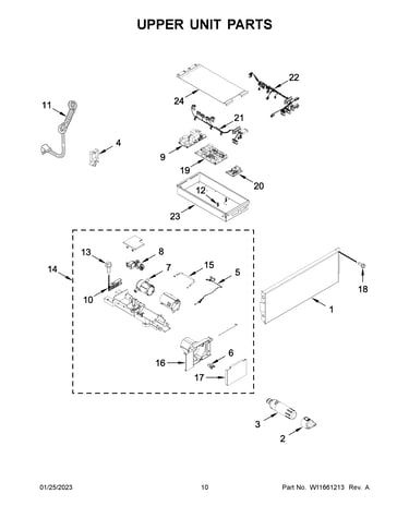 Upper unit parts