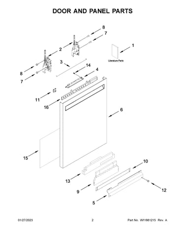 Door and panel parts