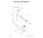 KitchenAid KDFE204KWH1 upper wash and rinse parts diagram
