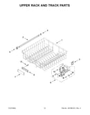 Upper rack and track parts