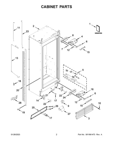 Cabinet parts