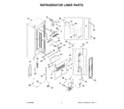 Jenn-Air JBRFL30IGX10 refrigerator liner parts diagram
