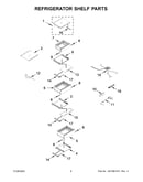 Refrigerator shelf parts