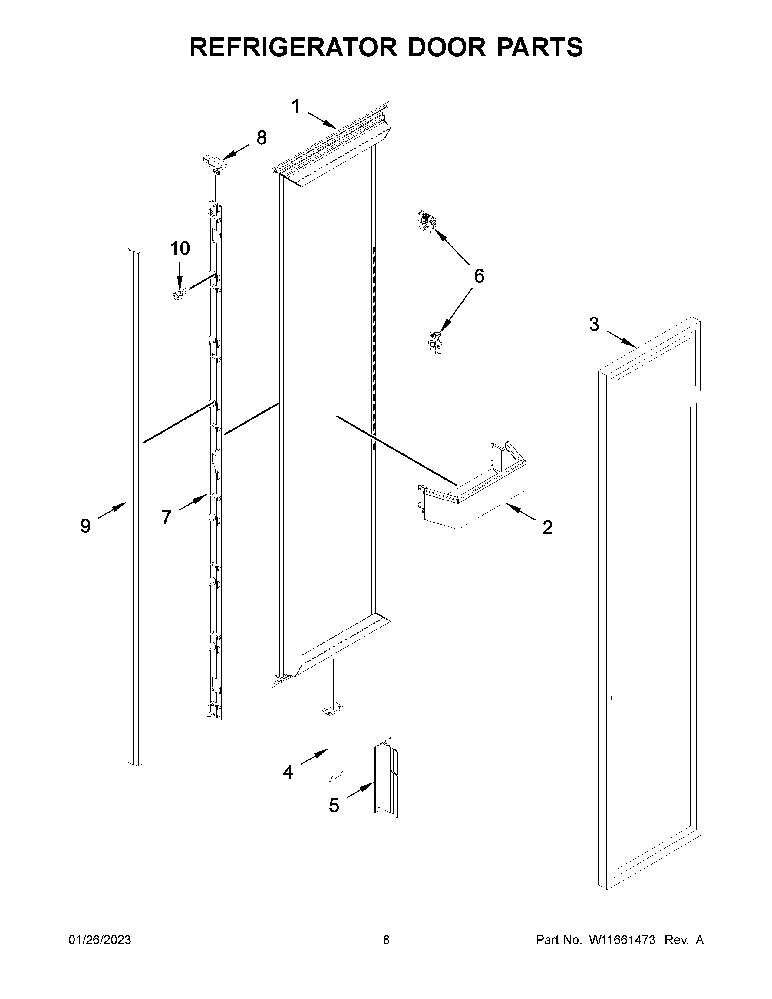 REFRIGERATOR DOOR PARTS