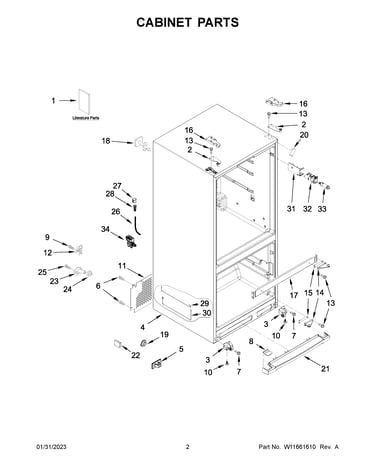 Cabinet parts