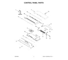 Whirlpool WOD77EC7HS20 control panel parts diagram