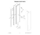 Jenn-Air JBZFR30IGX10 freezer door parts diagram