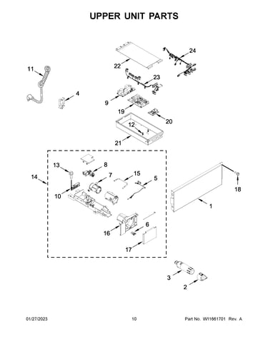 Upper unit parts