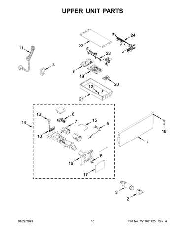 Upper unit parts