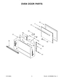 Oven door parts