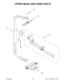 Upper wash and rinse parts