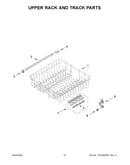 Upper rack and track parts