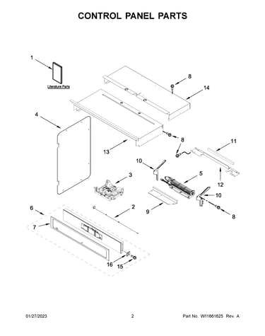 Control panel parts