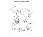 Whirlpool WOC75EC7HS21 cabinet and stirrer parts diagram