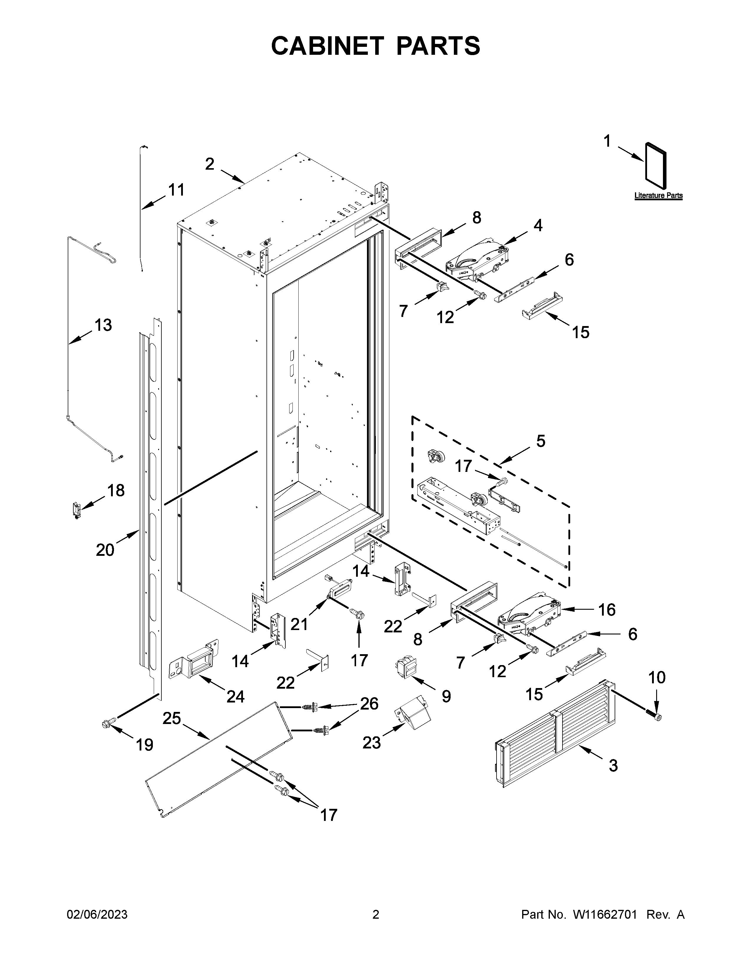 CABINET PARTS