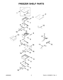Freezer shelf parts