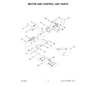 KitchenAid KSM195PSHI0 motor and control unit parts diagram