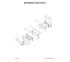 KitchenAid KMBP107ESS20 microwave door parts diagram