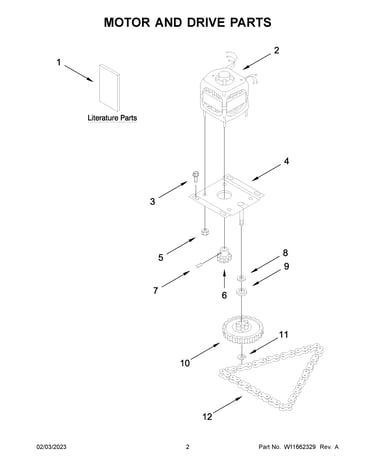 Motor and drive parts