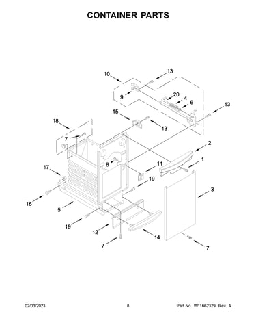 Container parts
