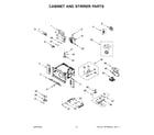 Whirlpool WOC54EC0HB22 cabinet and stirrer parts diagram
