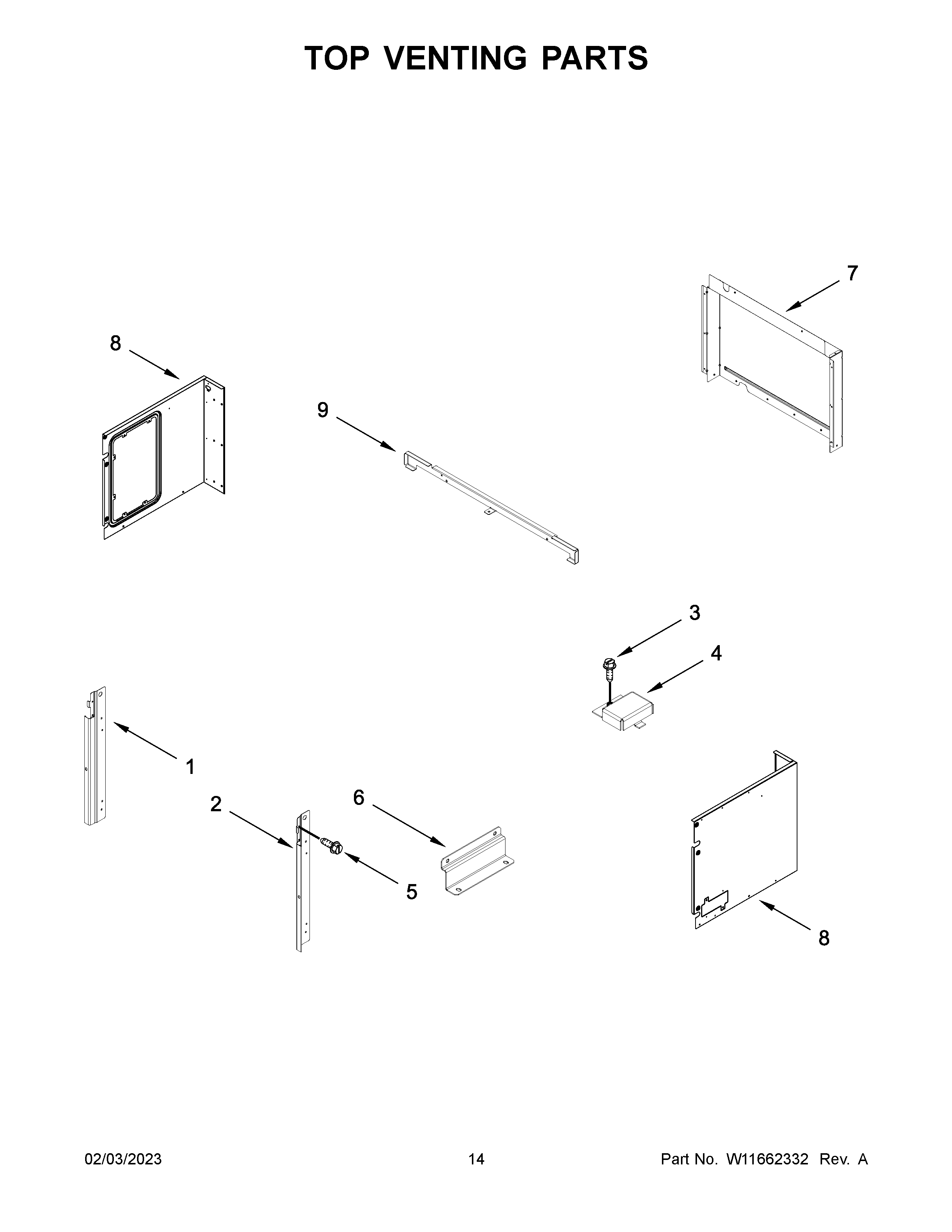 TOP VENTING PARTS