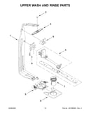 Upper wash and rinse parts
