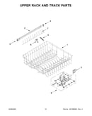Upper rack and track parts