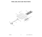 Whirlpool BLB14GRANA2 third level rack and track parts diagram