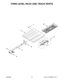 Third level rack and track parts