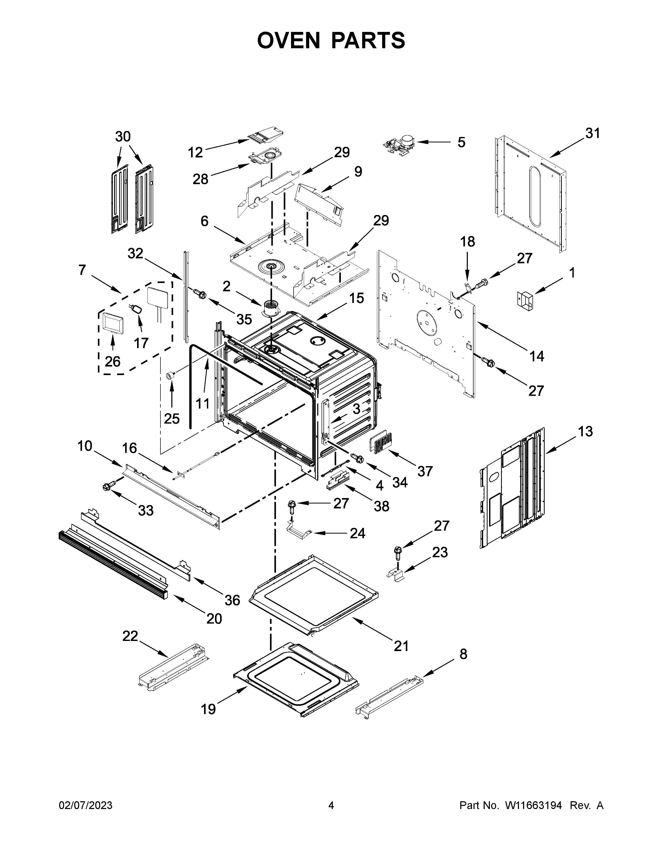Oven parts