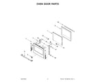 Jenn-Air JMW2427LL02 oven door parts diagram