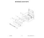 Jenn-Air JMW2427LL02 microwave door parts diagram