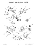 Cabinet and stirrer parts