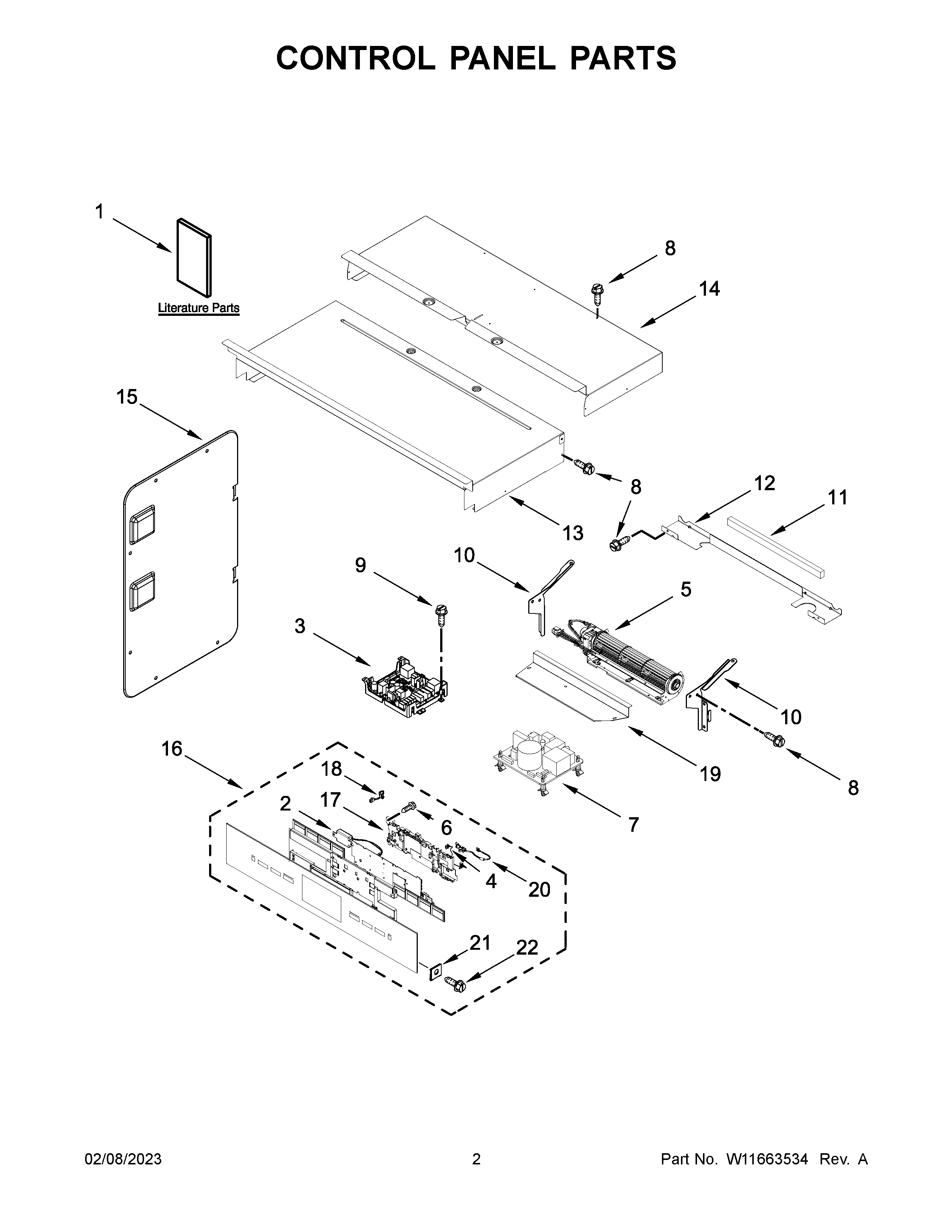 Control panel parts