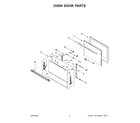 Jenn-Air JMW2427LM02 oven door parts diagram